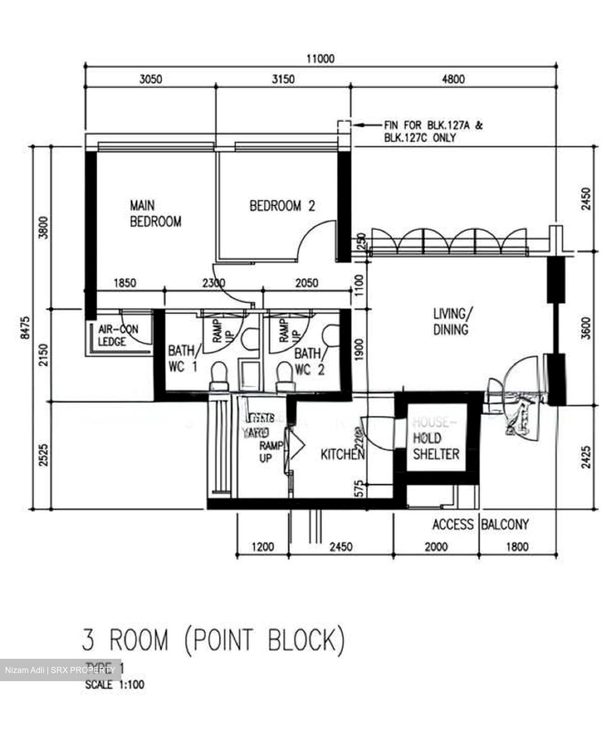 Blk 127C Kim Tian Green (Bukit Merah), HDB 3 Rooms #528934201